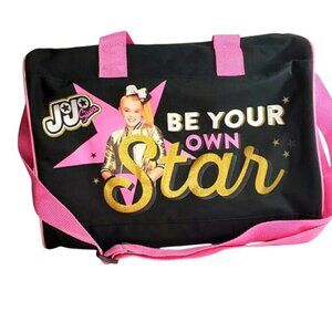 FAB NY Nickelodeon Jojo Siwa Be Your Own Star Black Pink Duffel Dance Gym Bag